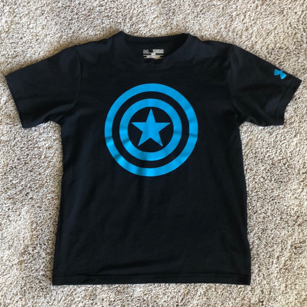 Boys UA Captain America T shirt